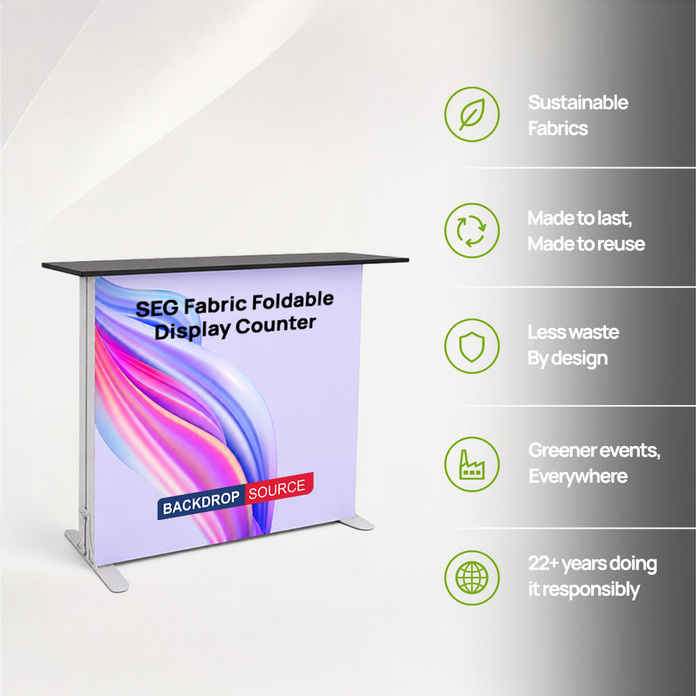 SEG Fabric Foldable Display Counter (Non-Lit)