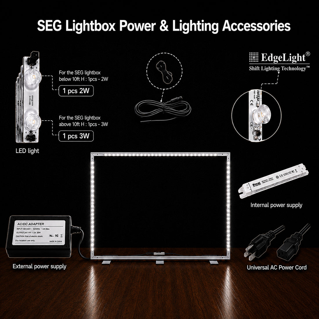 SEG Fabric LED Light Box Display - 13ft W x 8.2ft H