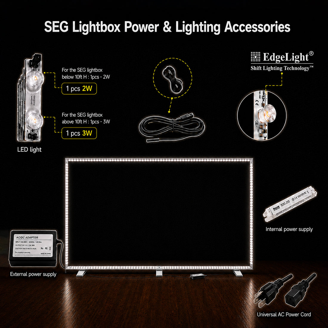 SEG Fabric LED Light Box Display - 16.4ft W x 8.2ft H