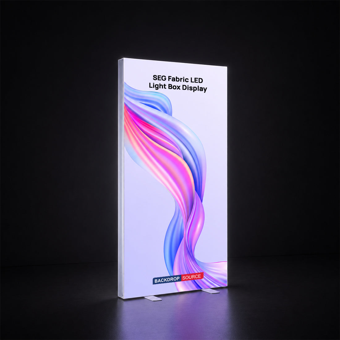 Led Box Files SEG Fabric LED Light Box Display – 3.3ft x 6.5ft Backlit Banner Stand ...