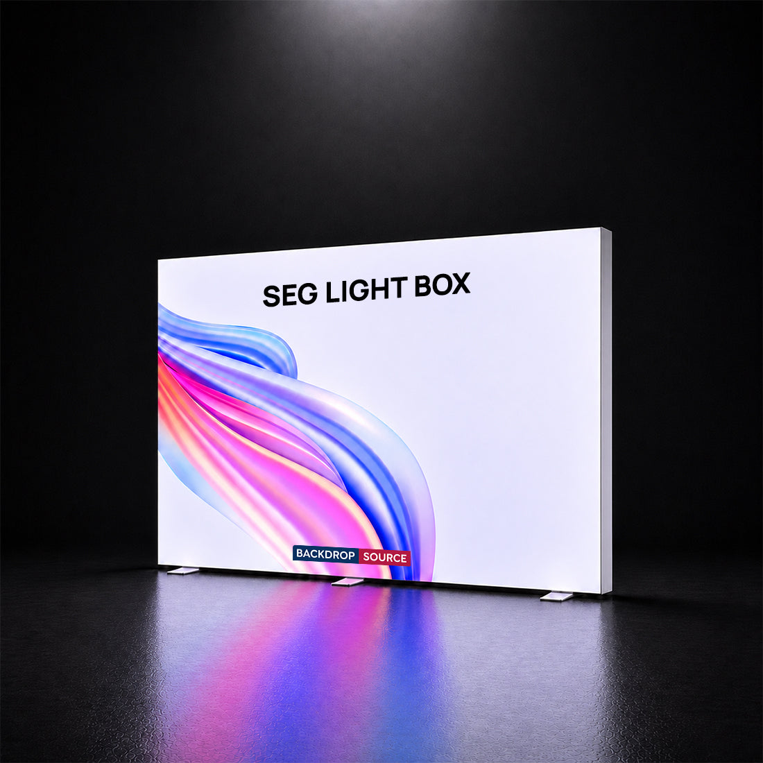 Display Box With Led SEG Fabric LED Light Box Display – 9.8ft Wide Backlit Wall – Backdropsource