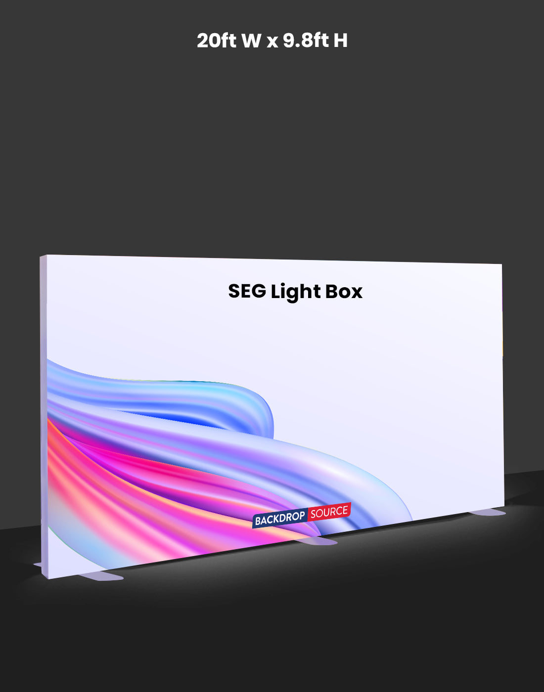 SEG Fabric LED Light Box Display - 20ft Wide