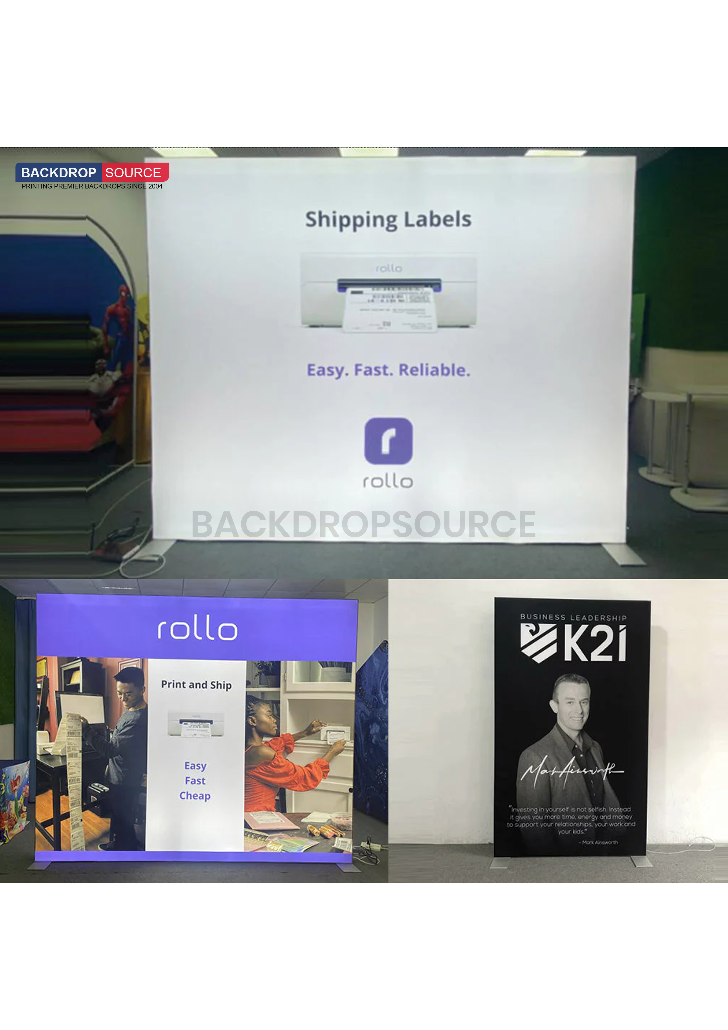 SEG Fabric LED Light Box Display - 8.2ft W x 8.2ft H