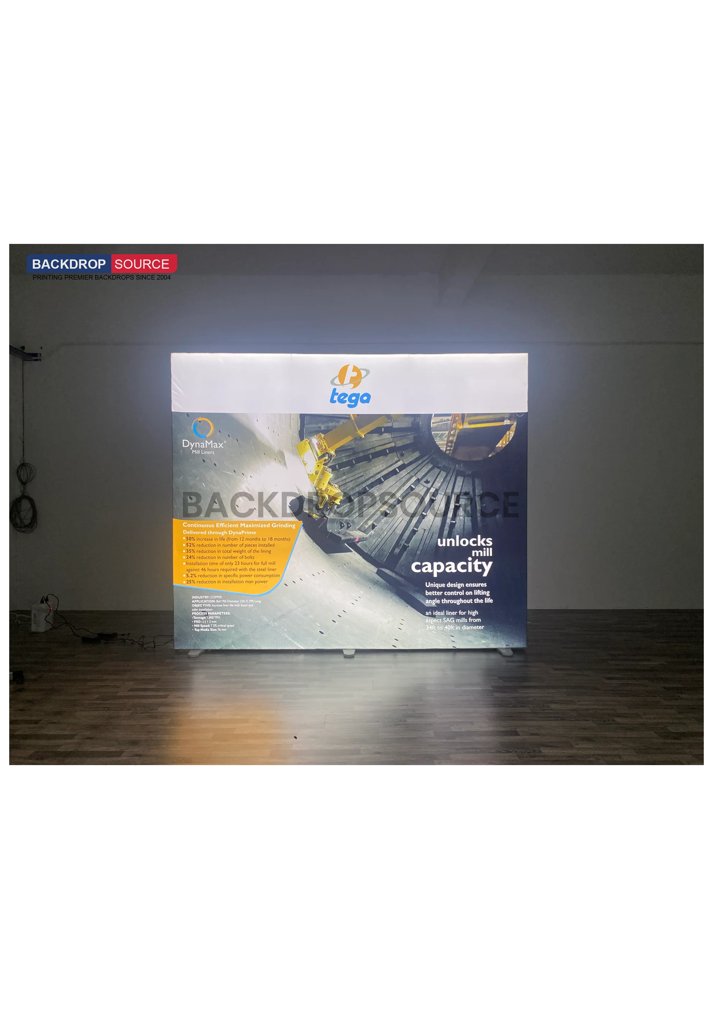 Pvc Light Box Backdrop SEG Fabric LED Light Box Display – 9.8ft Wide Backlit Wall – Backdropsource
