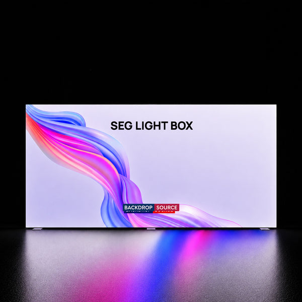 Caja de luz LED de tela sin marco SEG - 20 pies de ancho