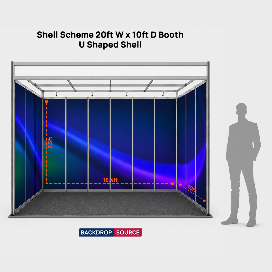 Shell Scheme Exhibition Graphics for 20ft Wide x 10ft Depth Booth