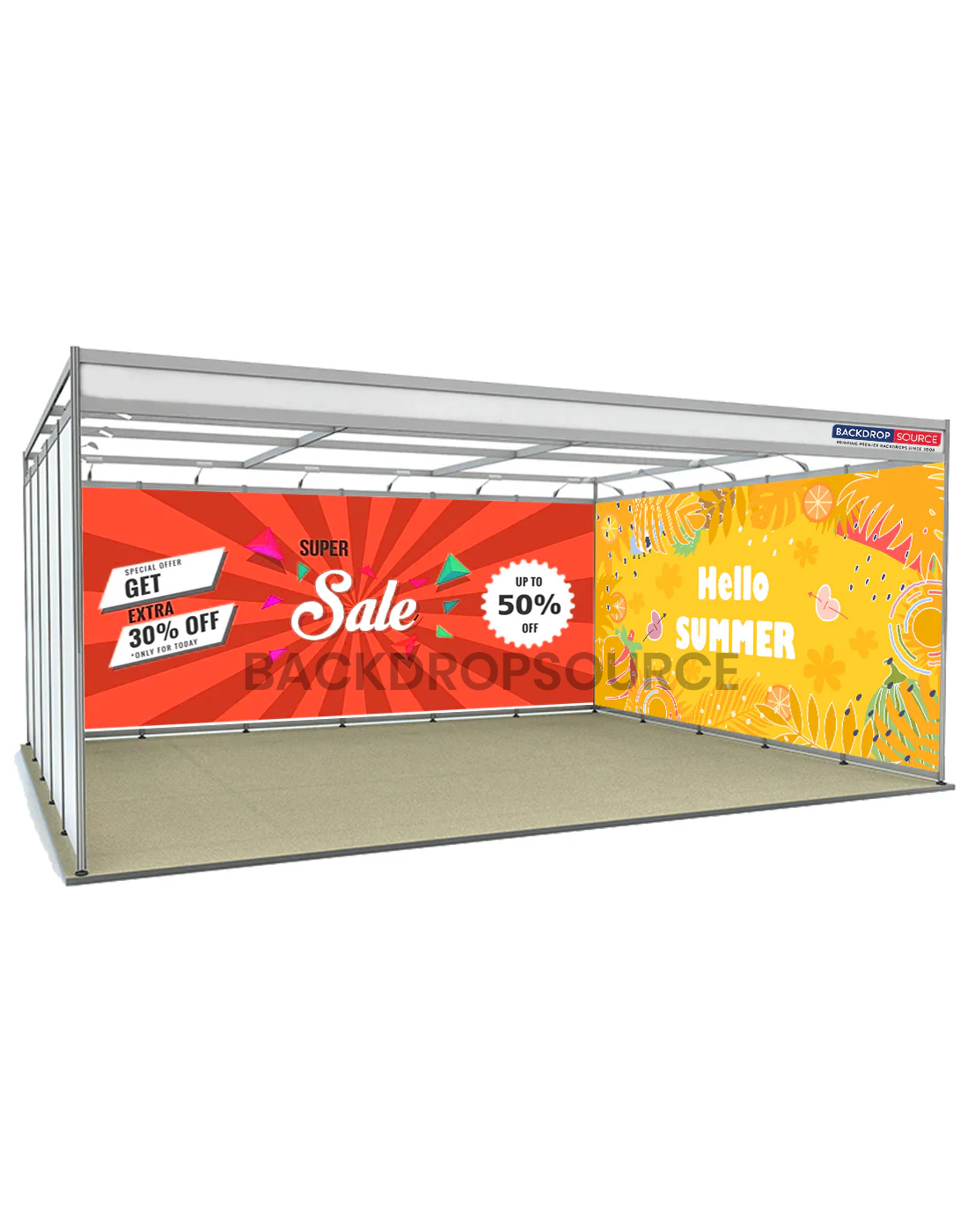 Full Coverage Shell Scheme Graphics | Seamless Trade Show Panels USA ...