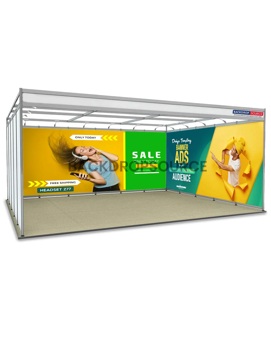 Full Coverage Shell Scheme Graphics | Seamless Trade Show Panels USA ...