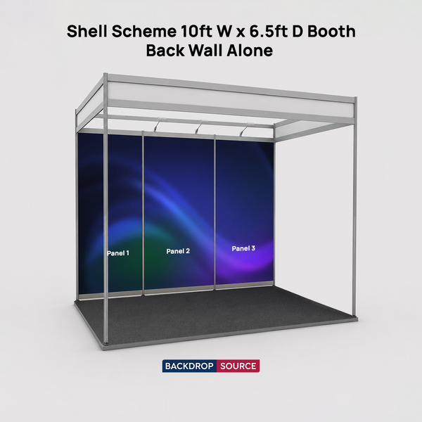 Shell Scheme Exhibition Graphics for 10ft Wide x 6.5ft Depth Booth