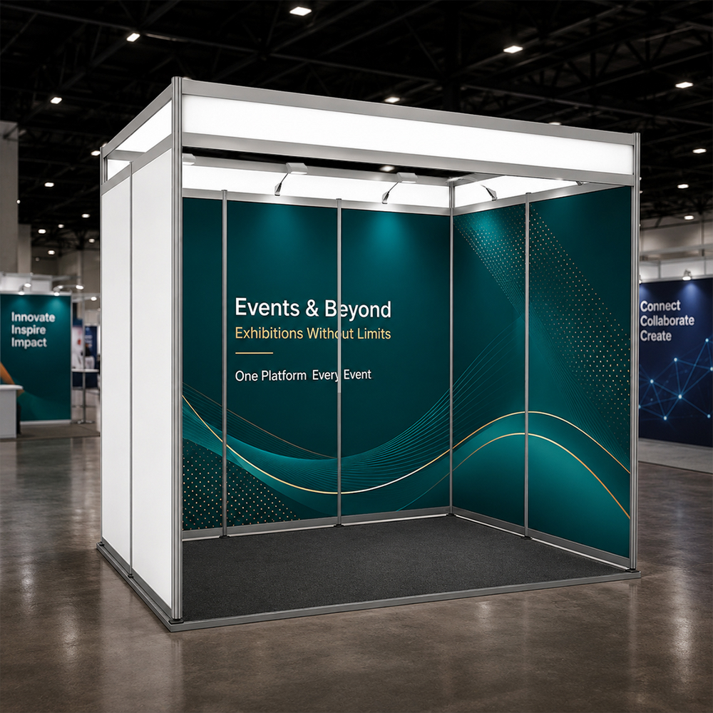 Shell Scheme Exhibition Graphics for 10ft Wide x 6.5ft Depth Booth