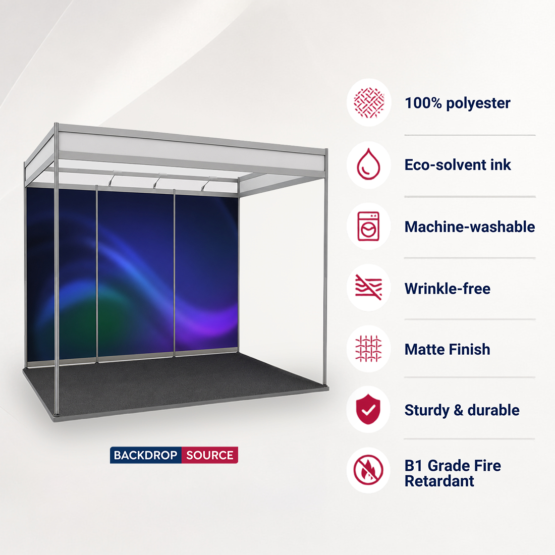 Shell Scheme Exhibition Graphics for 10ft Wide x 6.5ft Depth Booth
