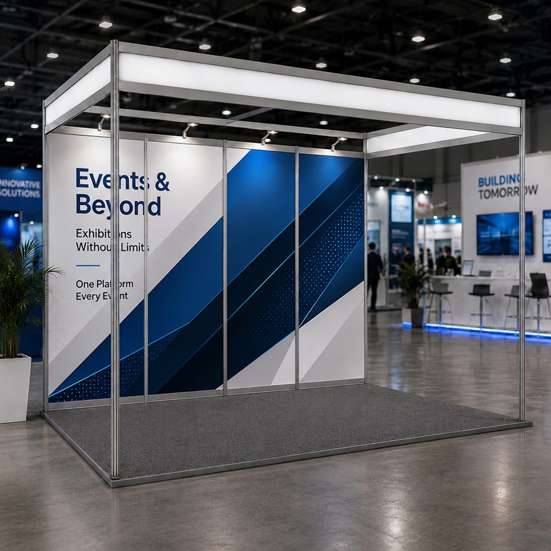 Shell Scheme Exhibition Graphics for 13.2ft Wide x 10ft Depth Booth