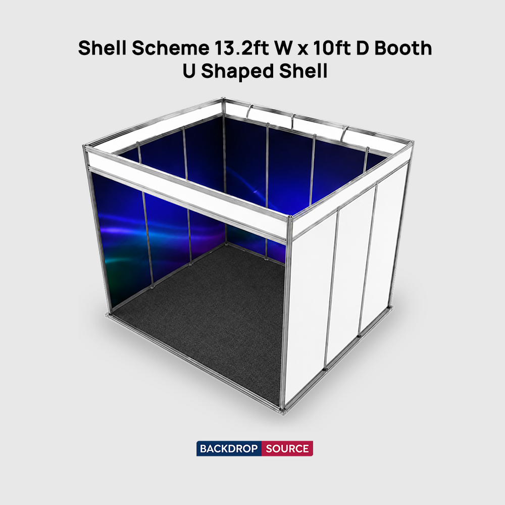 Shell Scheme Exhibition Graphics for 13.2ft Wide x 10ft Depth Booth