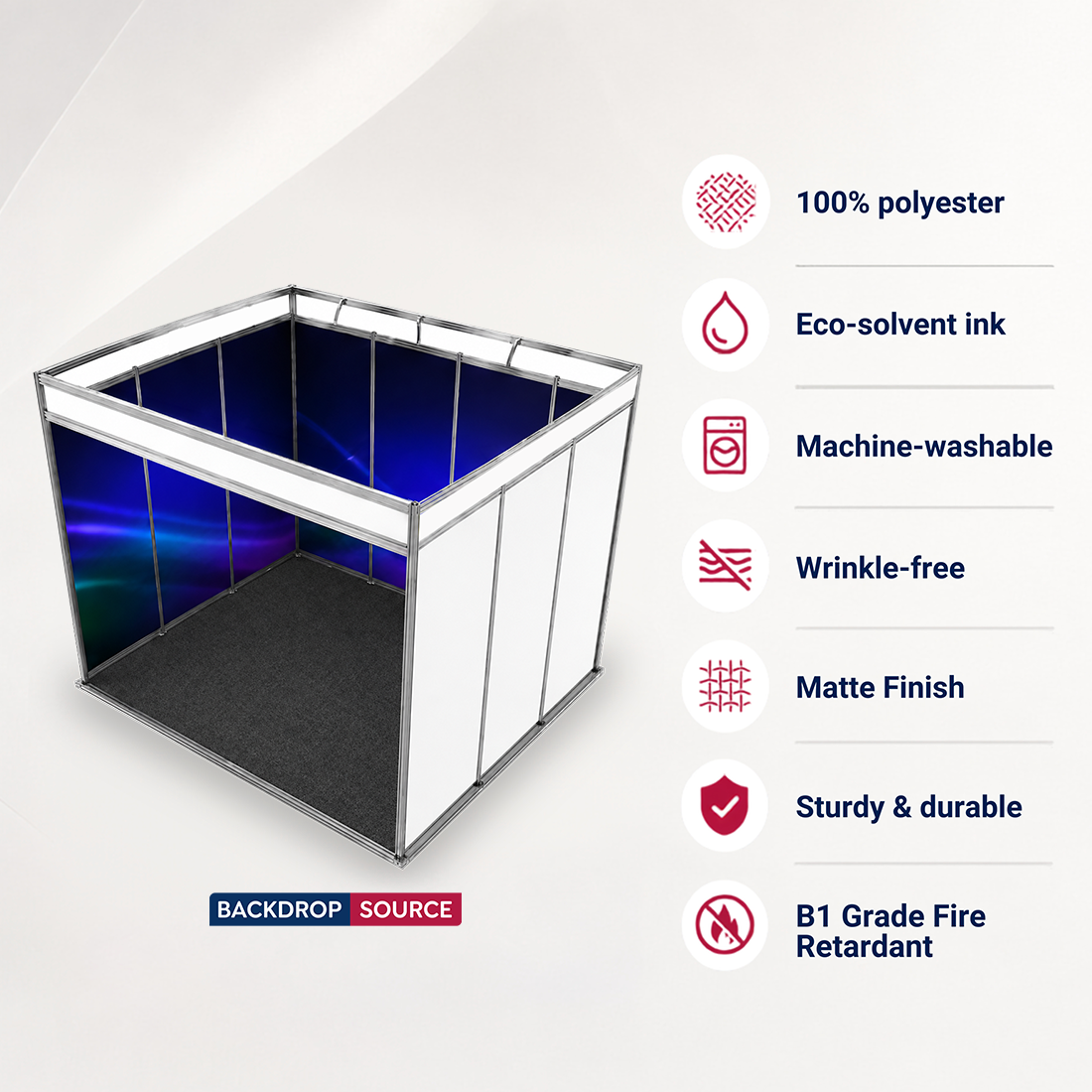 Shell Scheme Exhibition Graphics for 13.2ft Wide x 10ft Depth Booth