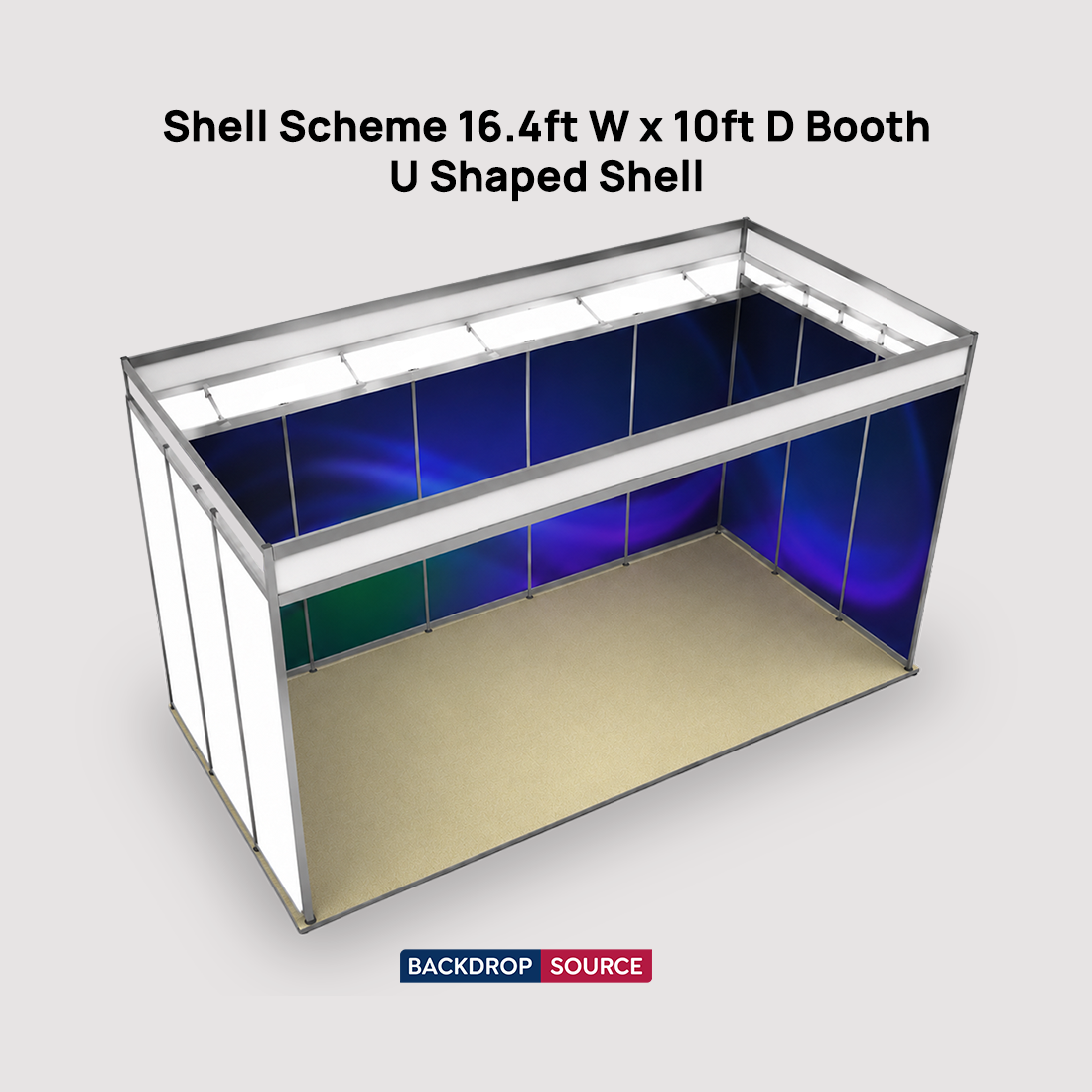 Shell Scheme Exhibition Graphics for 16.4ft Wide x 10ft Depth Booth