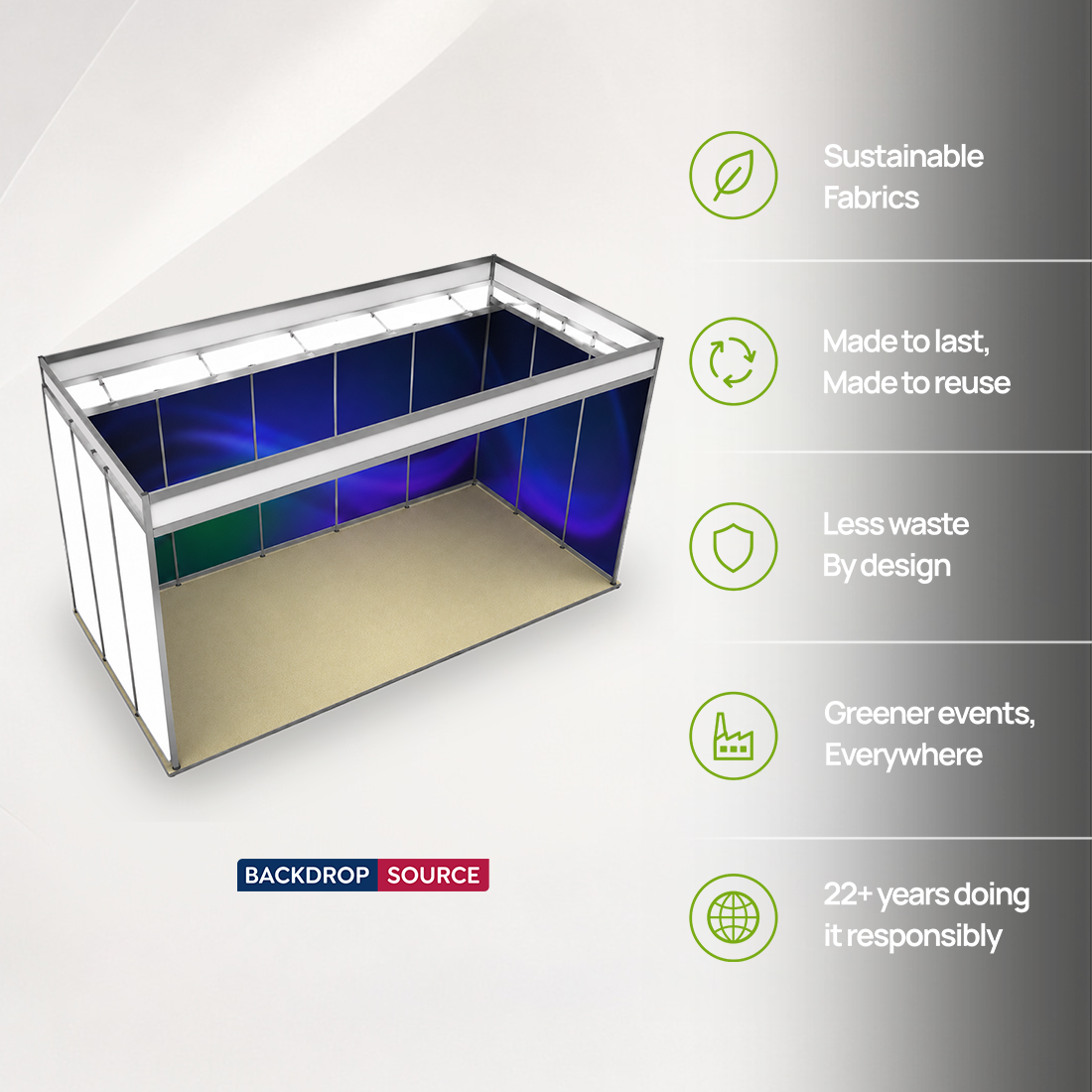 Shell Scheme Exhibition Graphics for 16.4ft Wide x 10ft Depth Booth