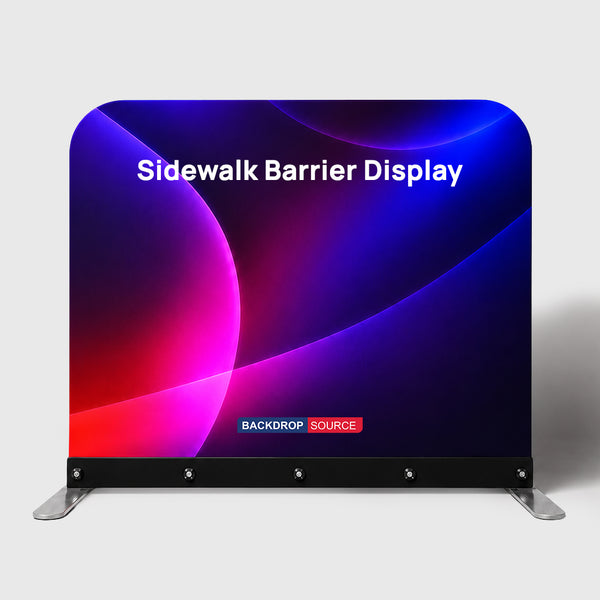 Sidewalk Barrier Display