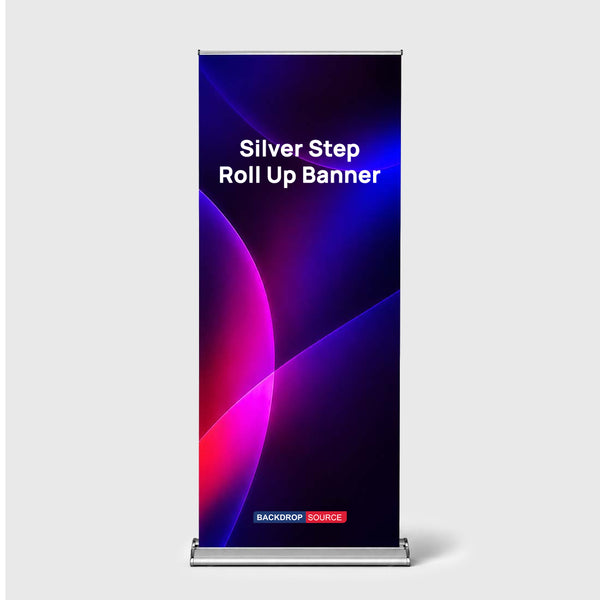 Silver Step Roll Up Banner
