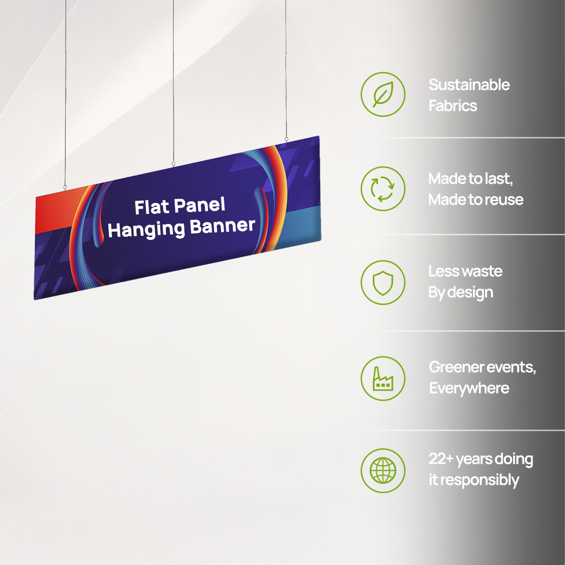 Sky Tube Flat Panel Hanging Banner