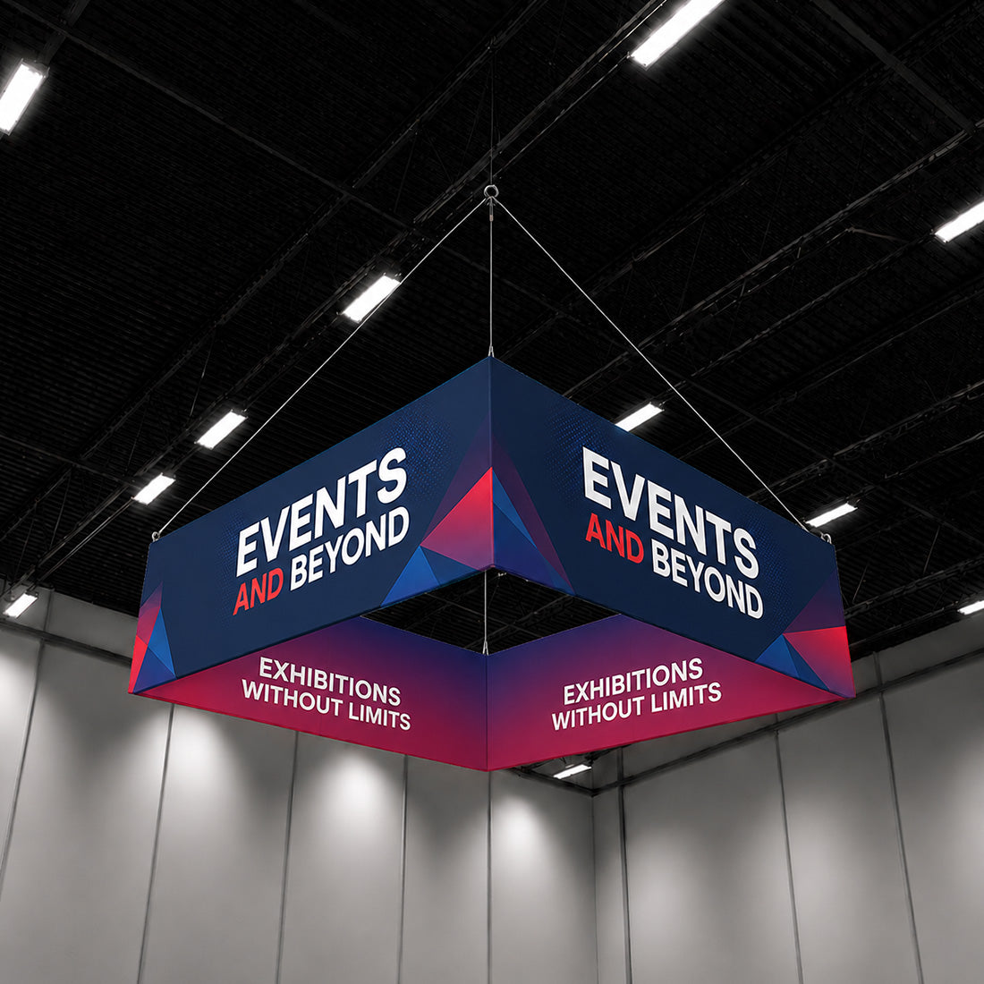 Sky Tube Square Hanging Banner