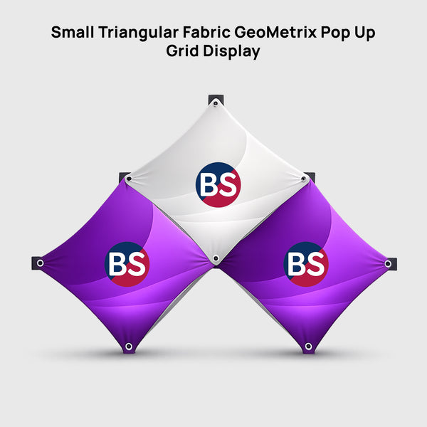 Small Triangular Fabric GeoMetrix Pop Up Grid Display
