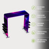 Fabric Square Arch Booth Display with Shelf & TV Mount