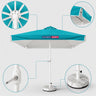 Square Market Umbrellas With Valances  – 9.8ft x 9.8ft