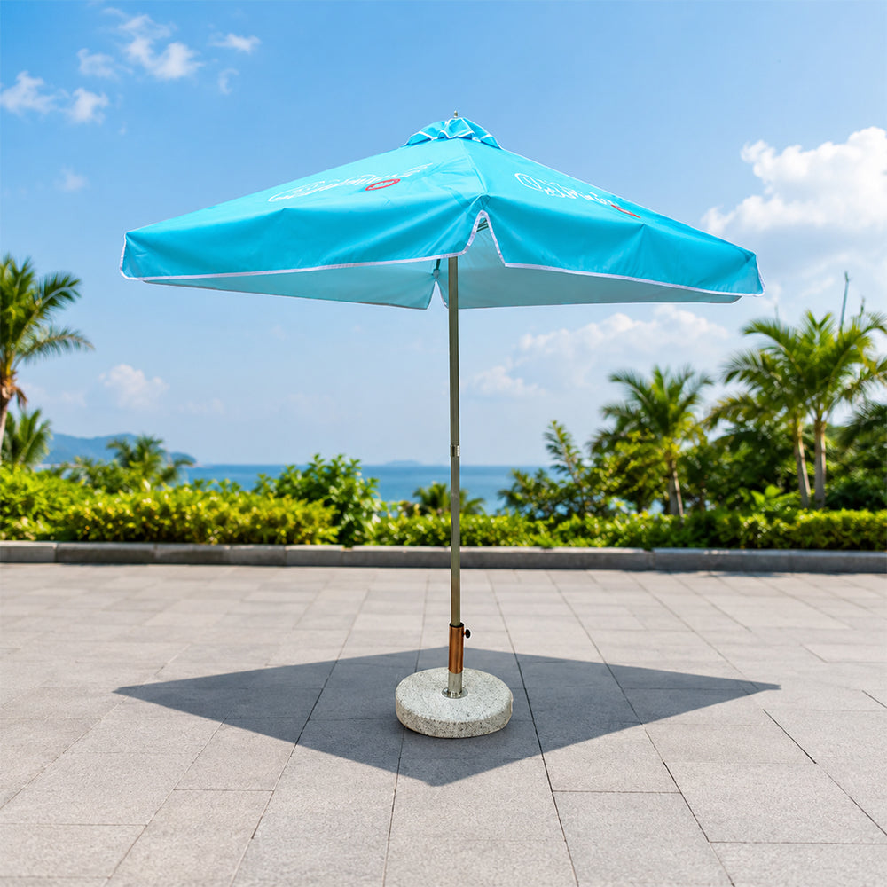 Square Patio Umbrella With Valances – 6.5ft x 6.5ft