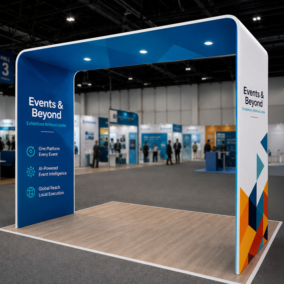 Square Shape Tension Fabric Display Arch