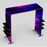 Fabric Square Arch Booth Display with Shelf & TV Mount