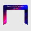 Square Fabric Arch Entrance with Top Header