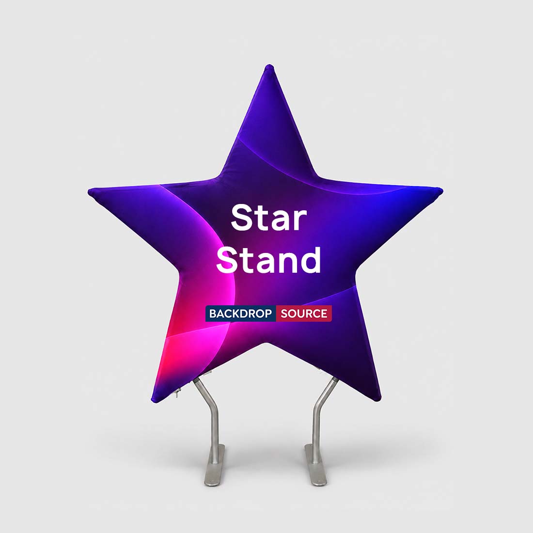 Star-Shaped Pentagram Event Backdrop Wall