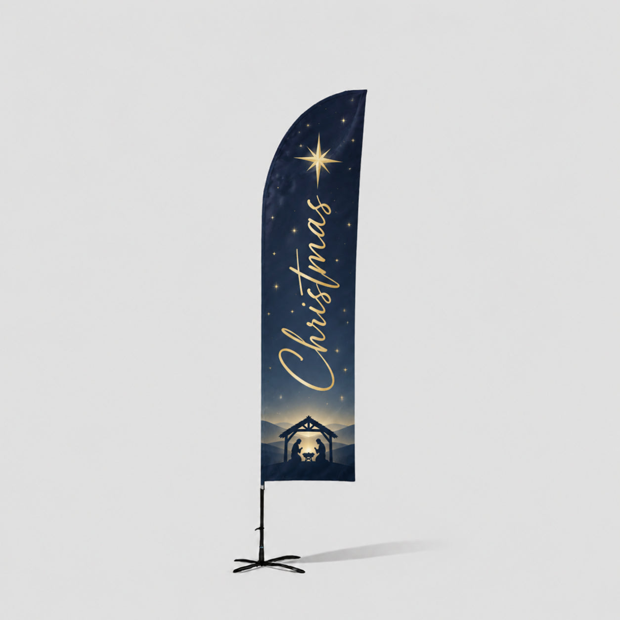 Church Straight Feather Wayfinding Flag