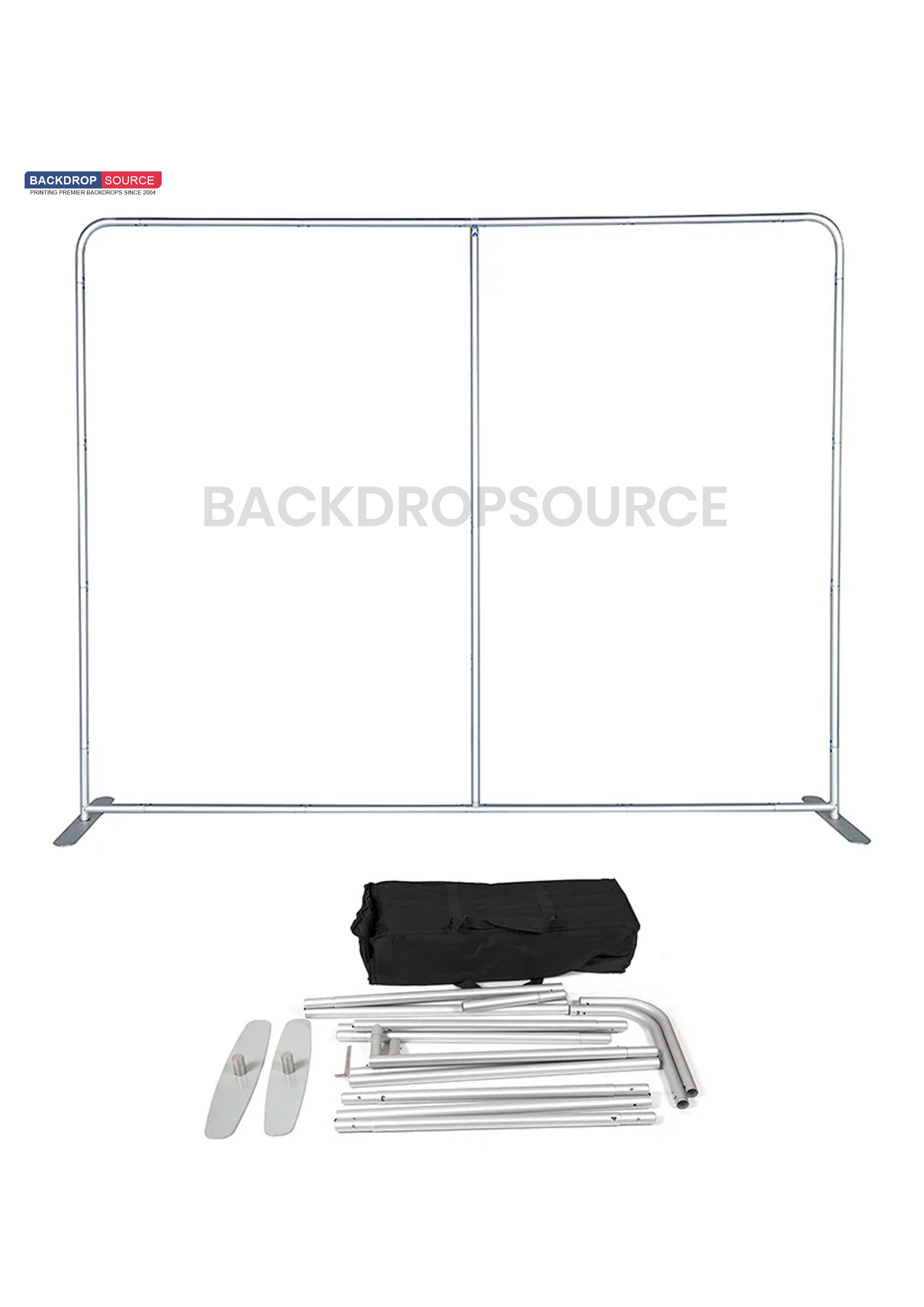 Modular Straight Tension Display with Neon Lights
