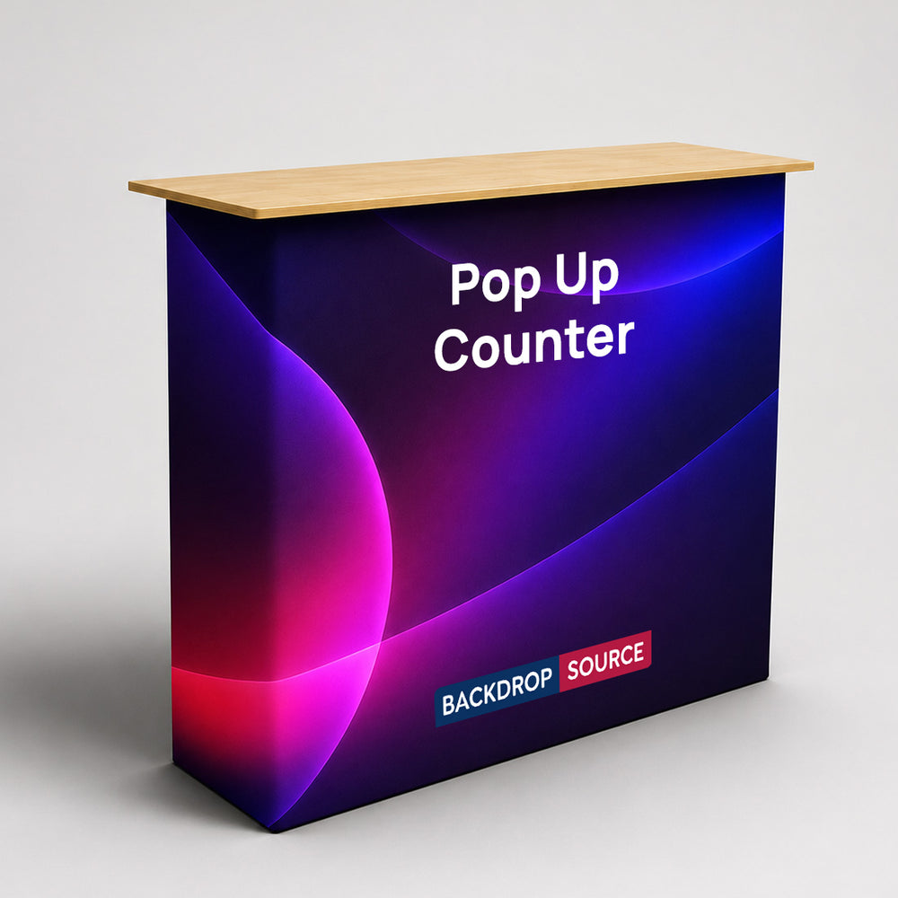 Table Pop Up Fabric Display Counter (For Podium & Booth Exhibitions)