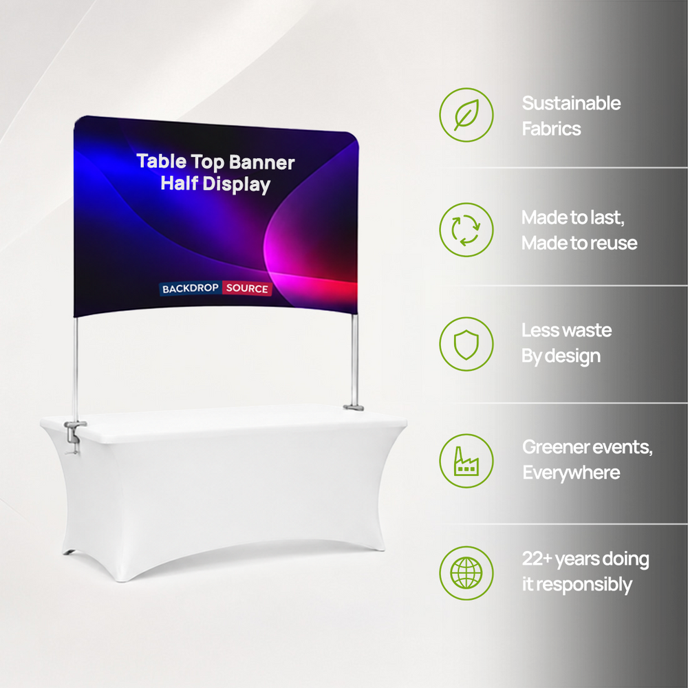 Table Top Banner - Half Display