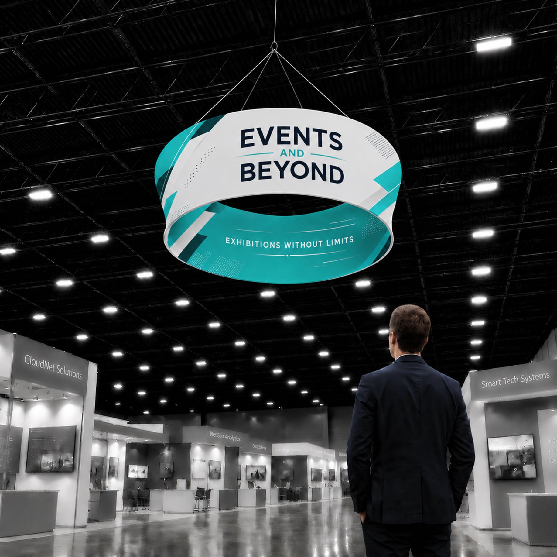 Tapered Round Hanging Display