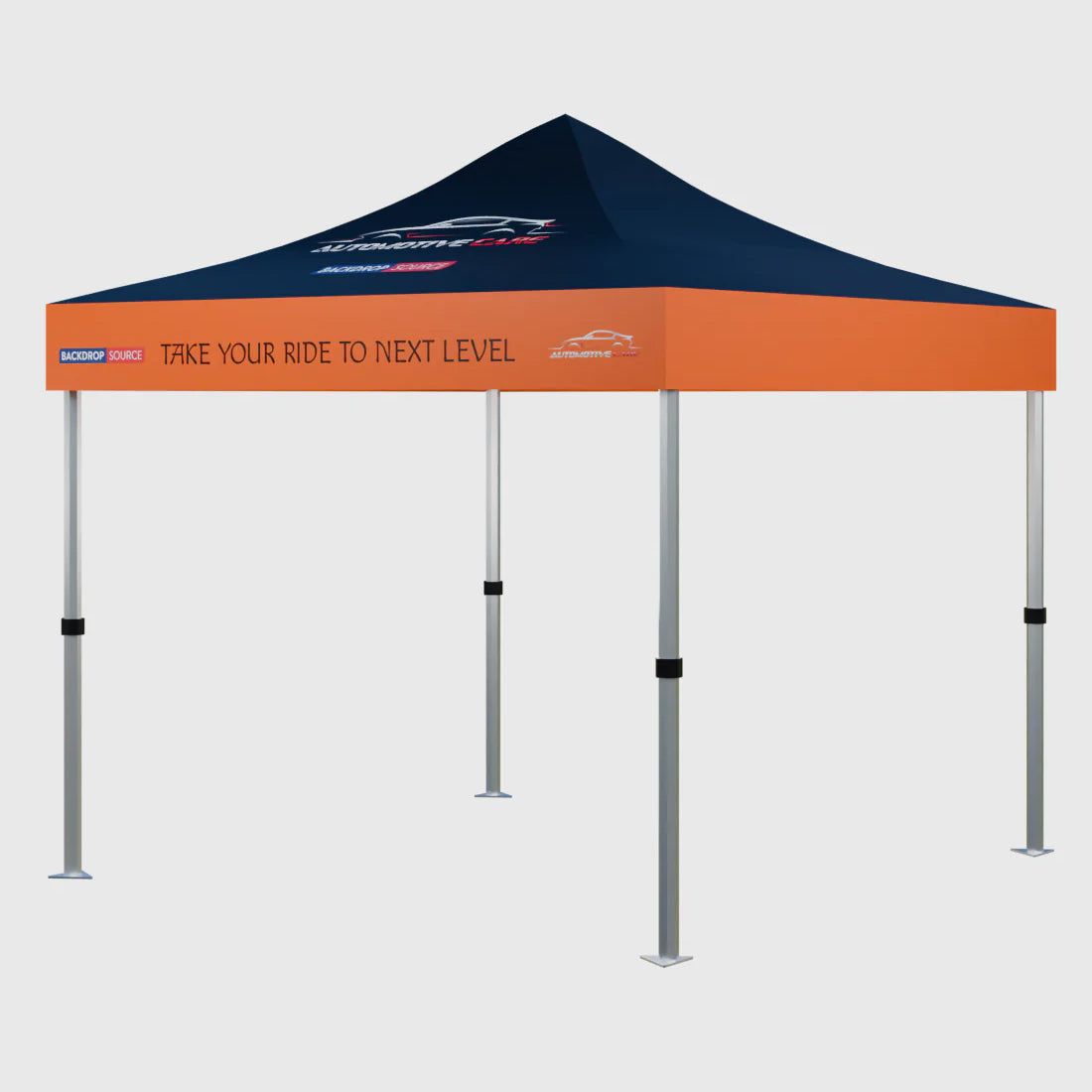 Carpa con dosel personalizada y resistente (10 pies x 10 pies)