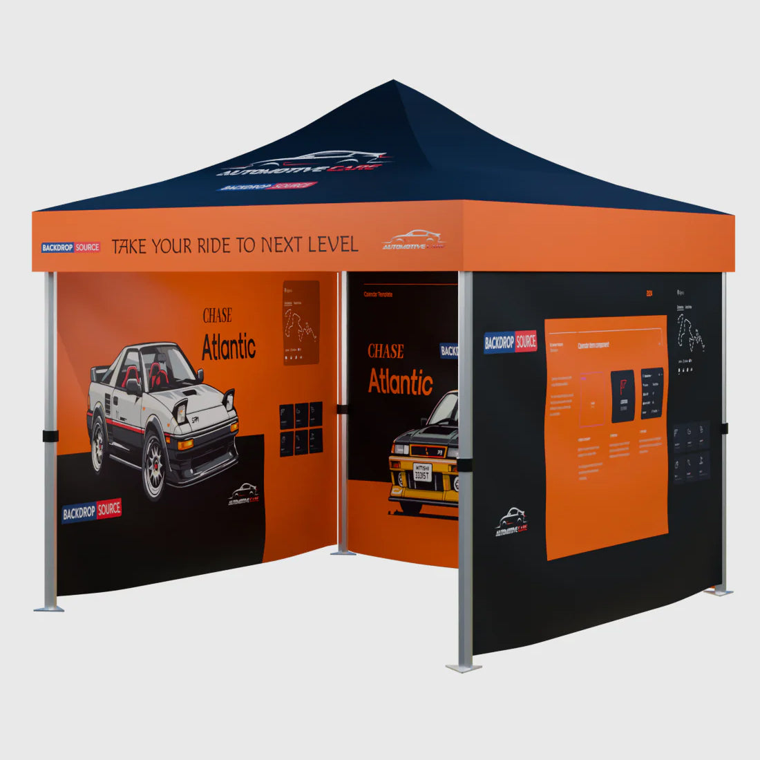 Carpa con dosel personalizada y resistente (10 pies x 10 pies)