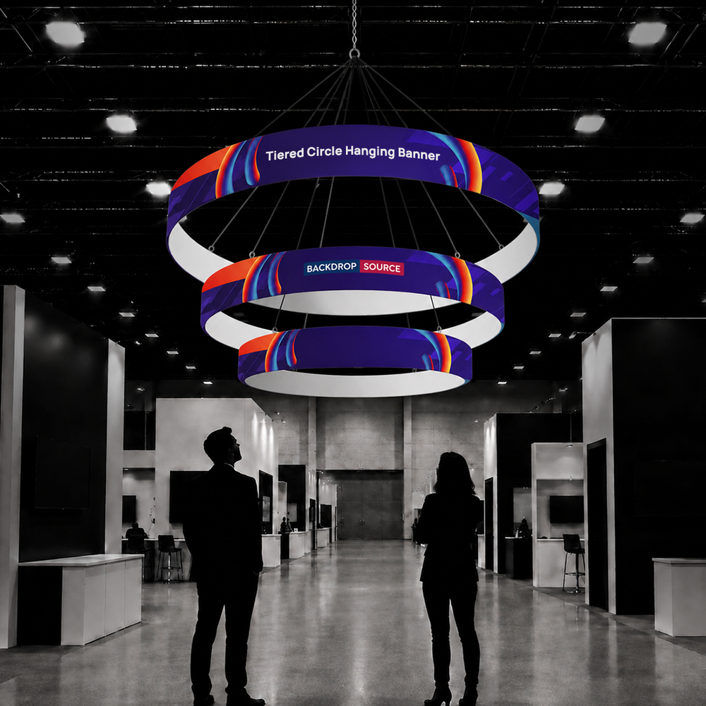 Tiered Circle Hanging Banner