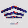 Tiered Square Hanging Banner