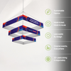 Tiered Square Hanging Banner
