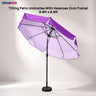 Tilting Patio Umbrellas With Valances (Iron Frame) - 8.8ft x 8.8ft