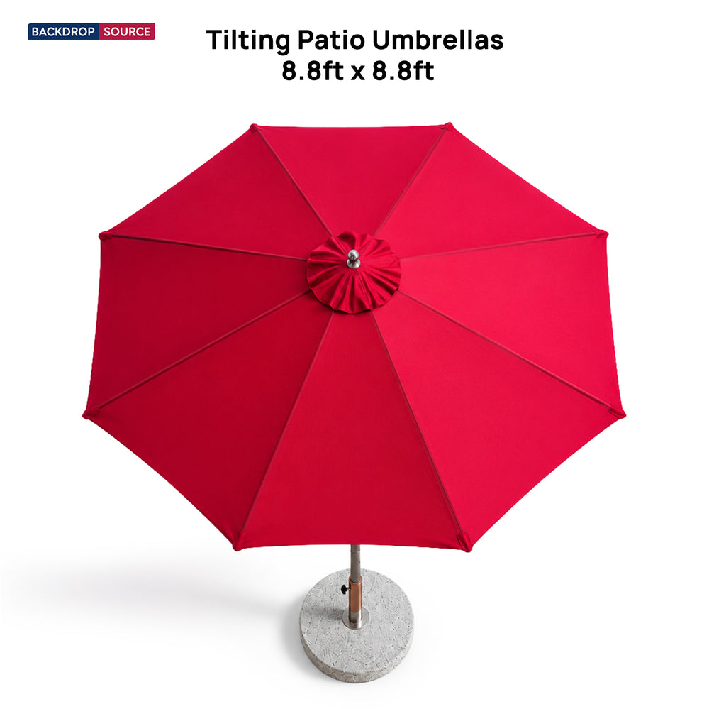 Tilting Patio Umbrellas – 8.8ft x 8.8ft