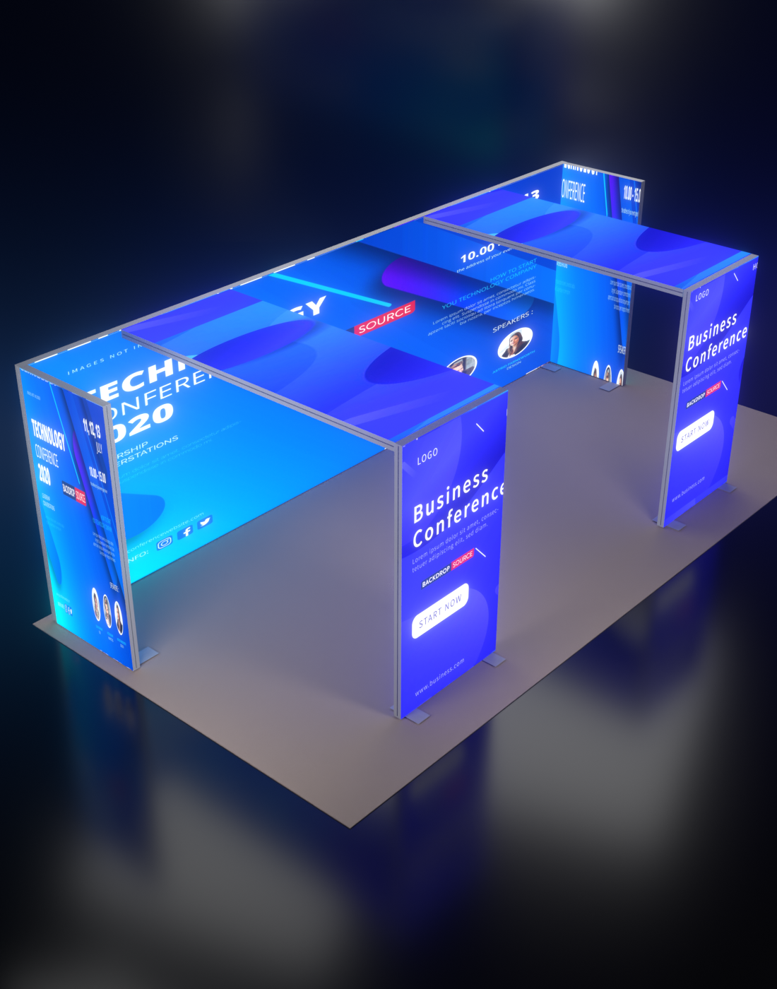 Display Kit SEG Modular Lightbox Display Kit - Model 14 | Extra-Wide Backlit ...