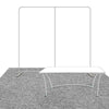 Compact 10x10 Booth Kit with Backwall and Table Cover - Backdropsource