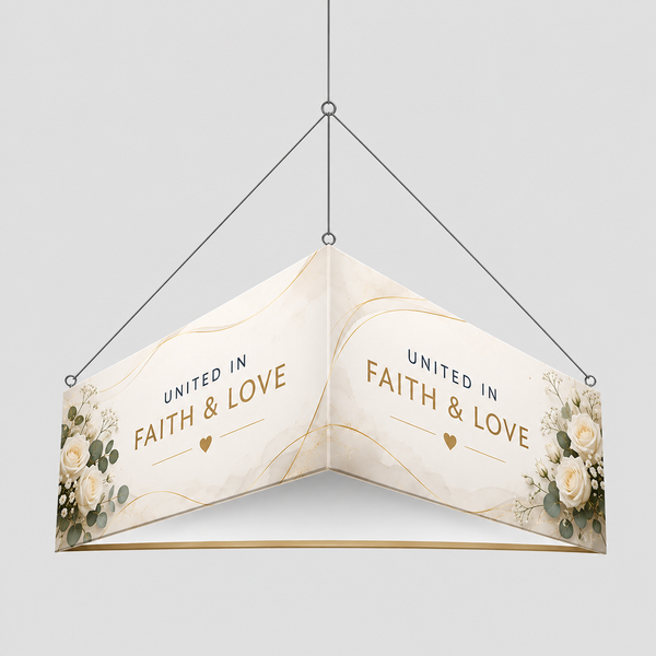 Church Triangle Hanging Banner