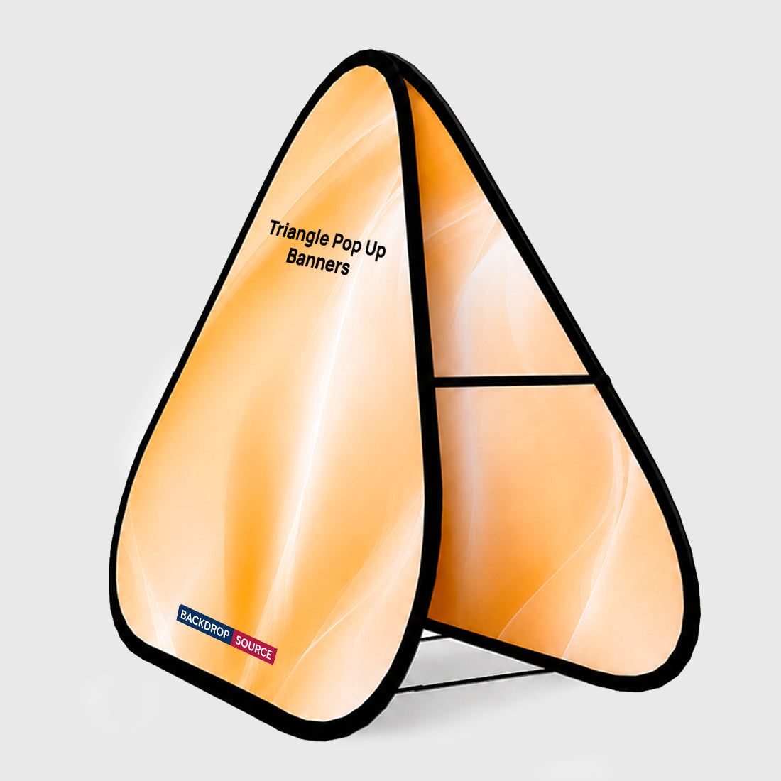 Triangle Fabric Pop Up Banners (Double Side Printed)
