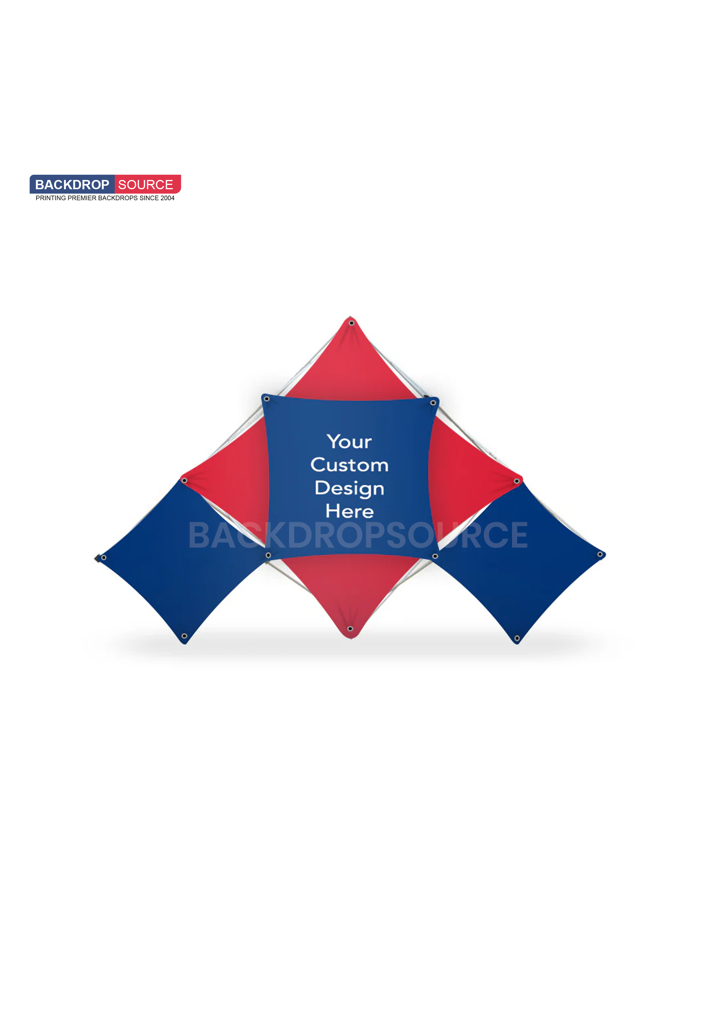 Triangular Paper Display Triangular Medium Pop-Up GeoMetrix Grid Display | Trade Show USA ...