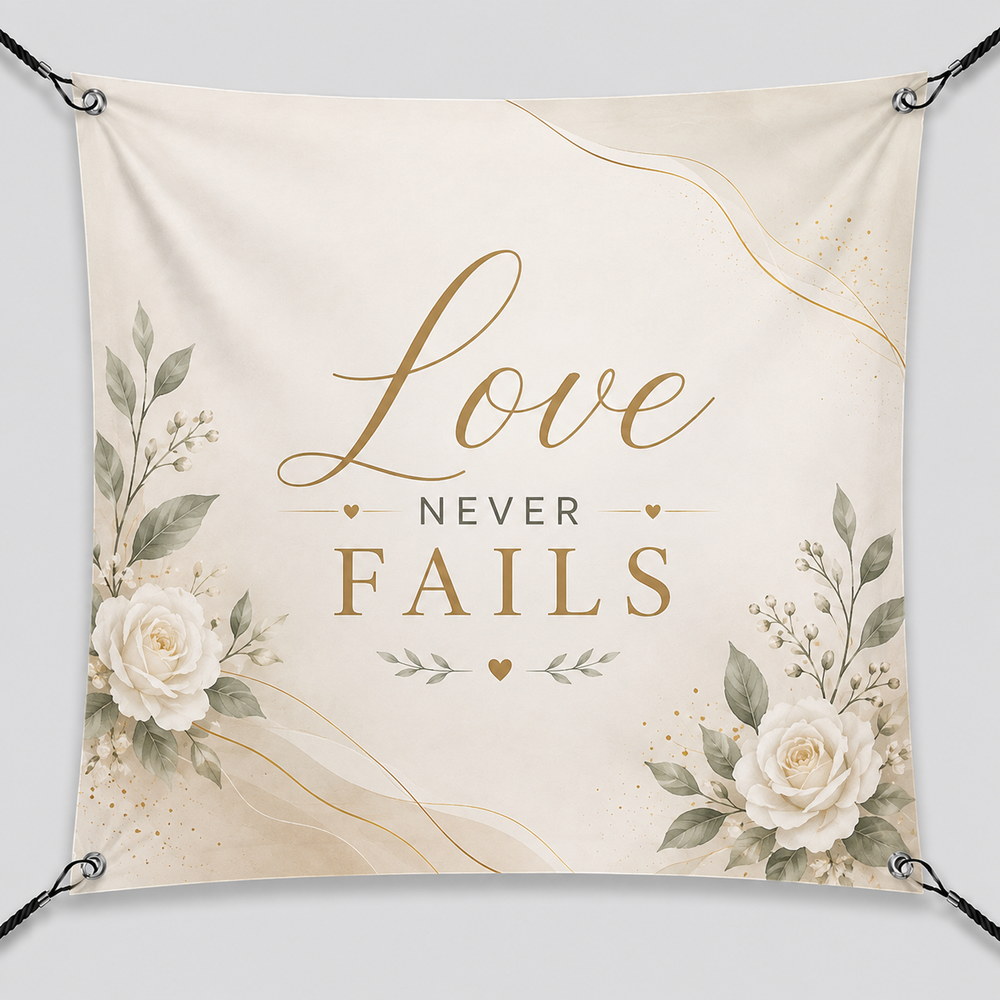 Church Sanctuary Wrinkle-Free Fabric Banner